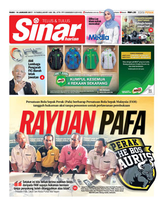 Sinar Harian Edisi Perak 18.01.17