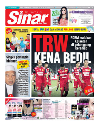 Sinar Harian Edisi Kelantan 22.2.15