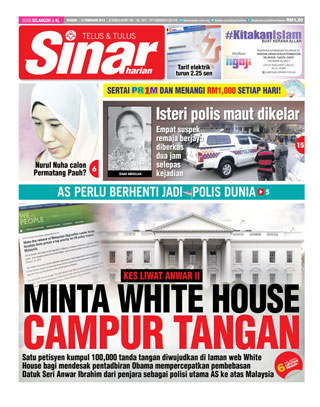 Sinar Harian Edisi Selangor/KL 12.2.15
