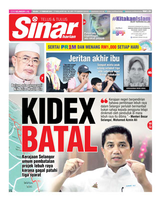 Sinar Harian Edisi Selangor/KL 17.2.15