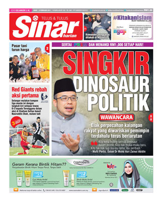 Sinar Harian Edisi Selangor/KL 8.2.15