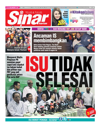 Sinar Harian Edisi Selangor/KL 9.2.15